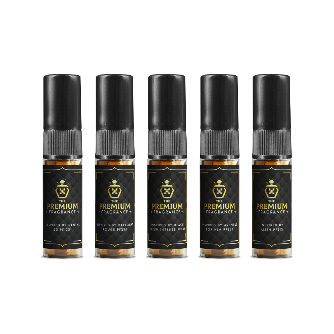 3ML X 5 PERFUME TESTER SET Designer Fragrance Tester Collection