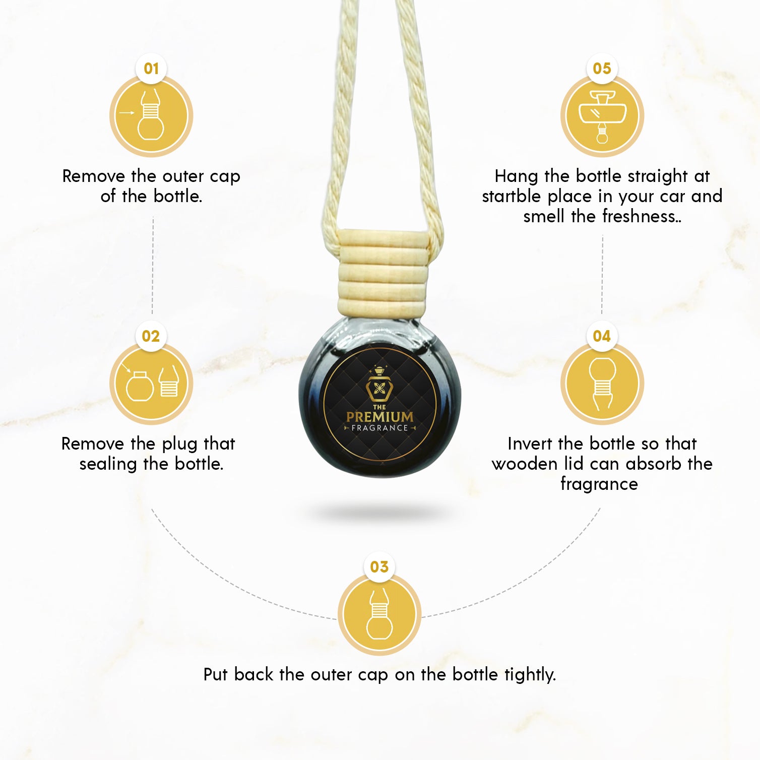 Dublin Car freshener - Fresh, Woody & Aromatic-how-to-use